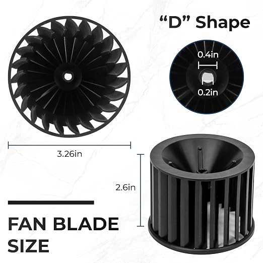 【Upgraded】 S97009796 Bathroom Replacement Fan Motor Blower Assembly Compatible - Image 6