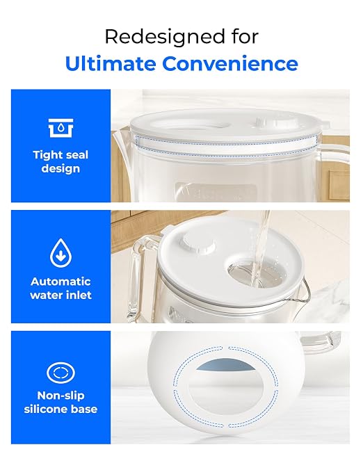 Waterdrop Glass Alkaline Water Filter Pitcher - Image 9