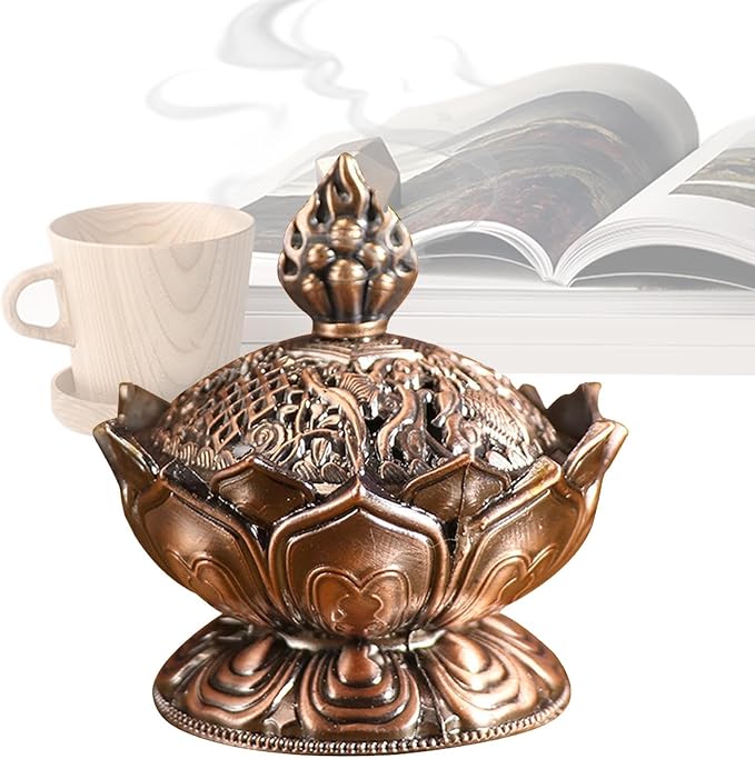 Aromatherapy Cone Stand – Garden Meditation Statue, Air Cleansing Figurine | by Unknown