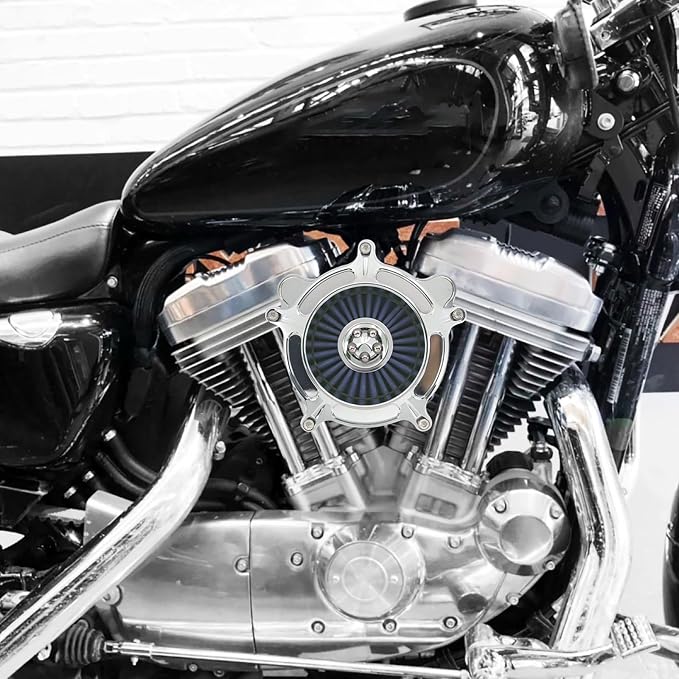HDBUBALUS Motorcycle Air Filter Air Cleaner Intake System Cleaner Fit - Image 2