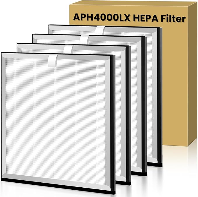 4 Pack APH4000 Replacement Filter Compatible by Airtiancai