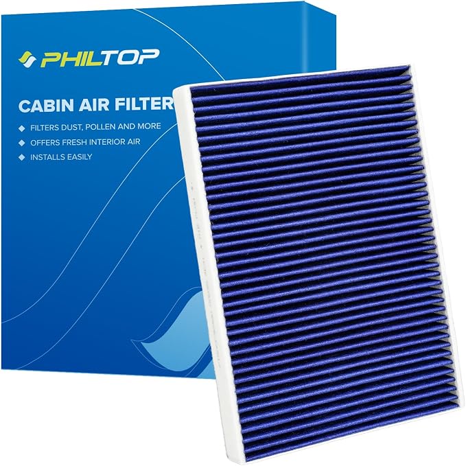 PHILTOP Premium HEPA Cabin Air Filter w/Dual Activated Carbon, Compatible by PHILTOP
