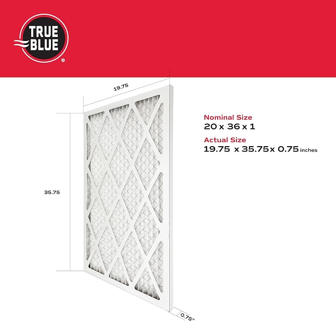 True Blue Allergen 20x36x1 Air Filter, MERV 11 - Image 2