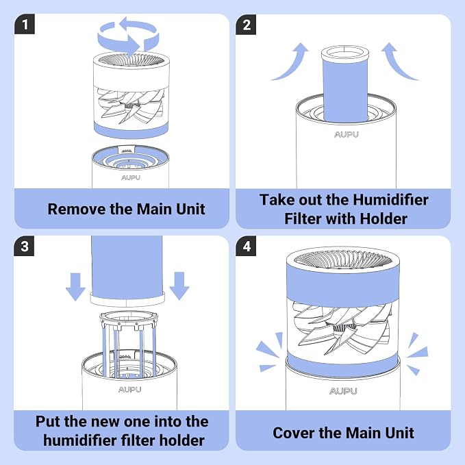 AUPU 1 Pack Humidifier Replacement Filter - Image 7