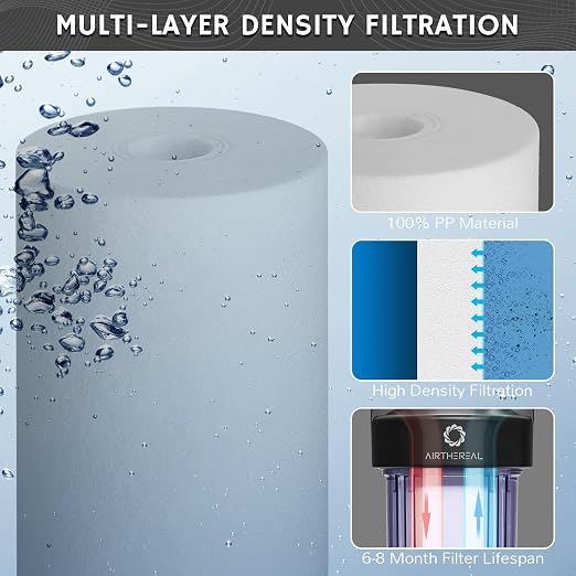Airthereal Whole House Water Filter Housing, Pre-Filtration System - Image 5