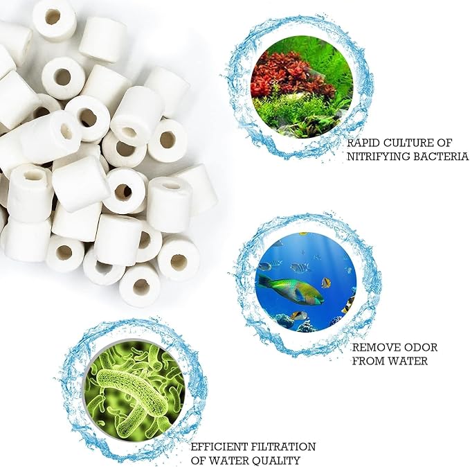 Aquarium Ceramic Ring Bio Ceramic Media Ring - Image 2