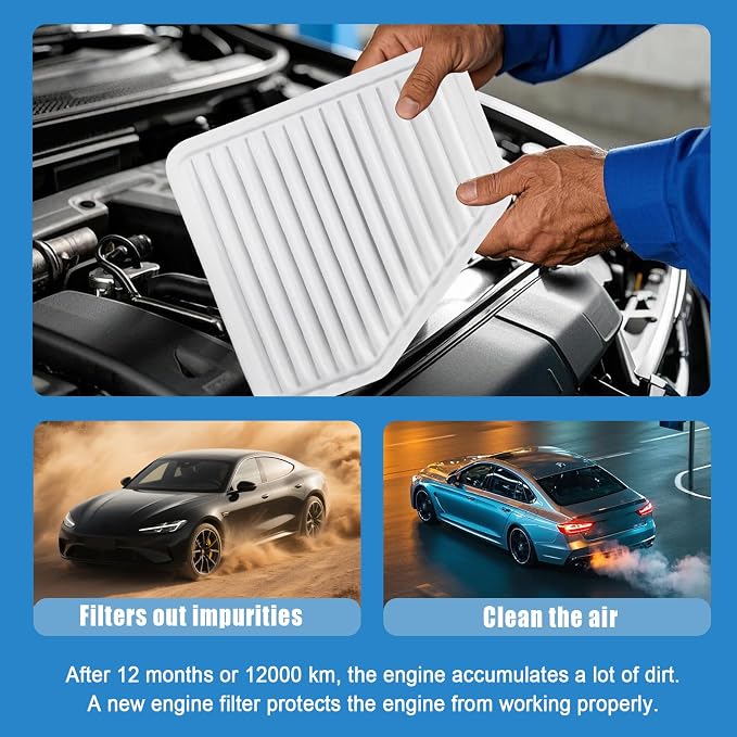 Premium Engine Air Filter Compatible - Image 3