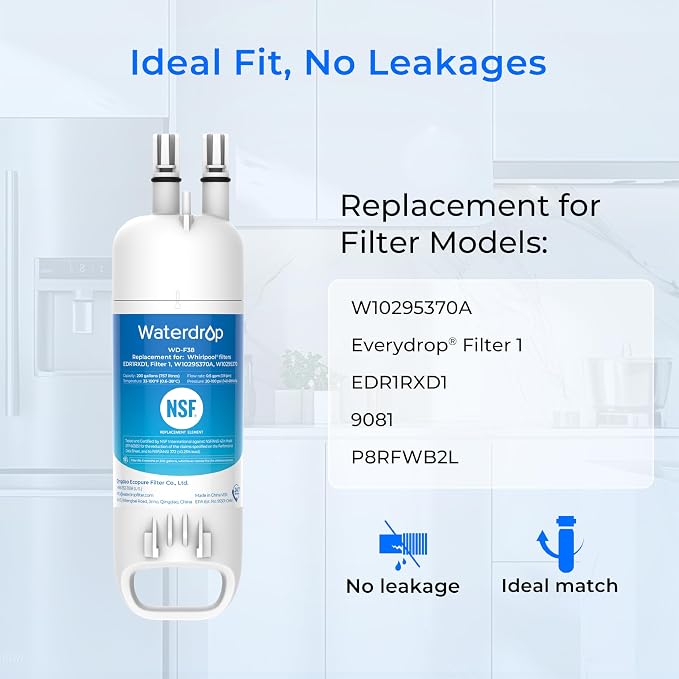 Waterdrop EDR1RXD1 Replacement for Filter 1, W10295370A, 46-9930 Refrigerator - Image 6
