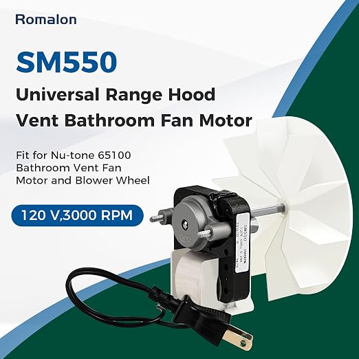 Wuzeautk Universal SM550 Bathroom Exhaust Vent Fan Motor Replacement Electric - Image 3