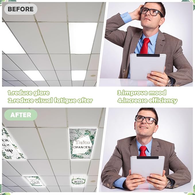 Hallswl 8Pcs Fluorescent Light Covers - Image 5