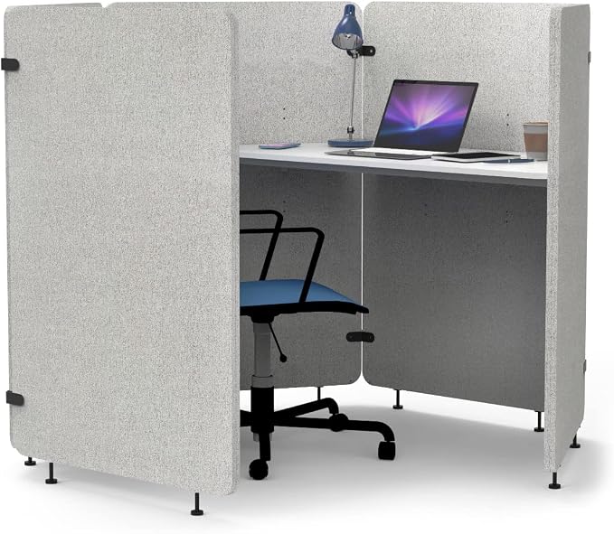 Stand Up Desk Store Noise Reducing Recycled PET 5 Panel Workpod by SStandUpDeskStore