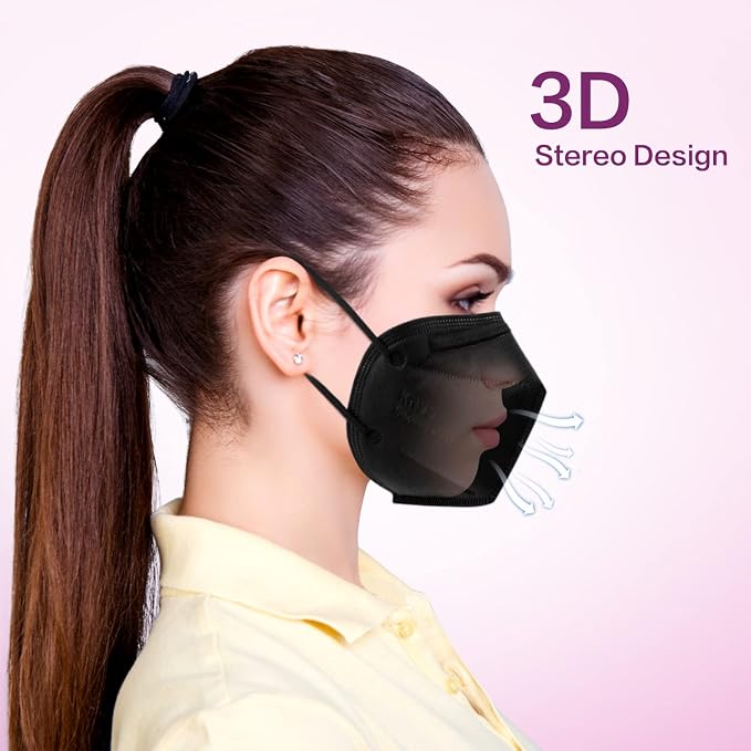 Miuphro KN95 Disposable Face Mask 25 Pack 5-Ply Breathable Safety Masks Against - Image 5
