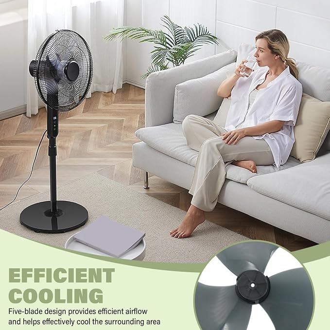 Fan Blades Replacement, 16 Inch & 3 Leaves Fan Blades - Image 3