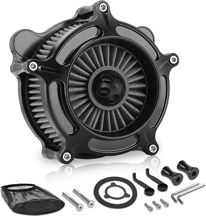 High Flow Air Cleaner Intake Filter System Kit Air Filters Cover by Eumti