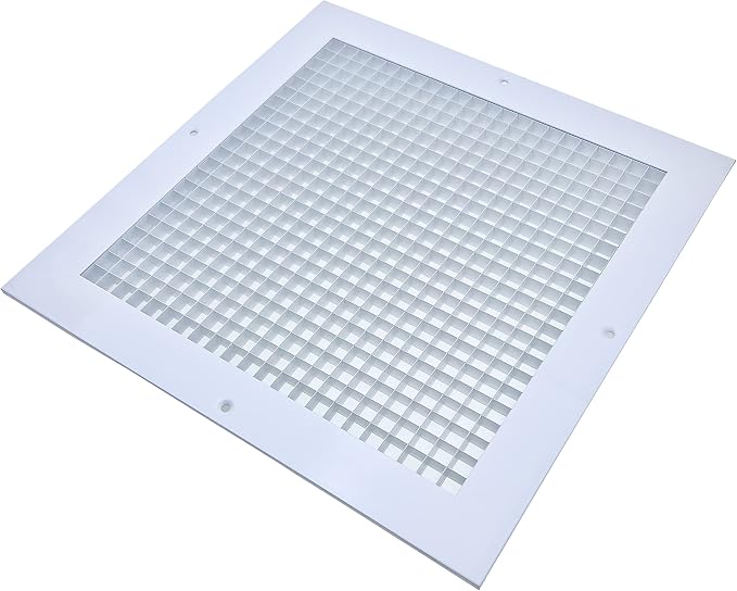 Return Air Grille Fits 12'' x 12'' Duct Opening, Aluminum Eggcrate Return - Image 9