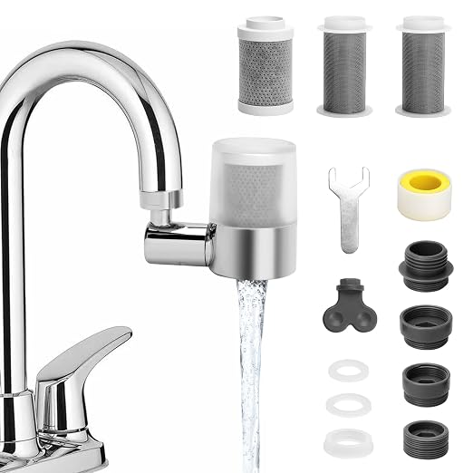 Sink Water Filter Faucet, 720 ° Rotating Kitchen Faucet Water Purifier by BREADEEP