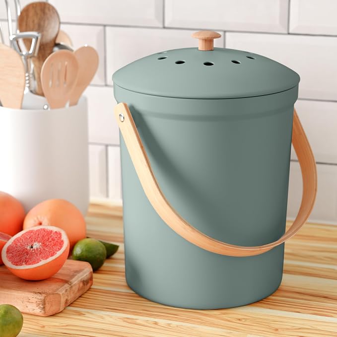 Beautiful Kitchen Compost Bin by KIBAGA