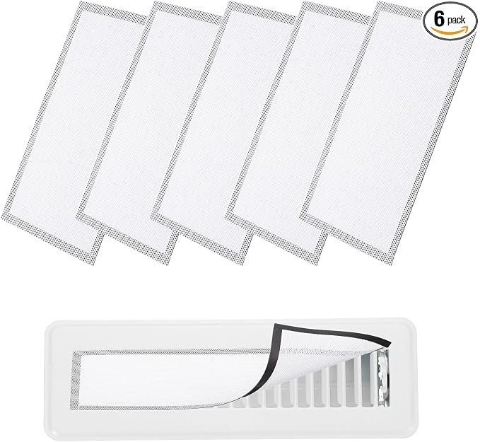 YOKIVE 6 Pcs Magnetic Floor Vent Covers, Floor Register Cover PVC Mesh Air Vent by YOKIVE