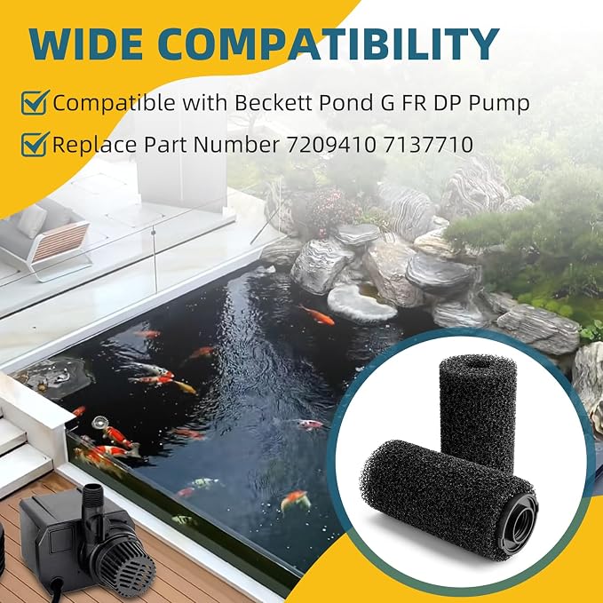 Pond Pre Filter for Beckett Pond G FR DP Pump, Prefilter Sponge Roll - Image 3