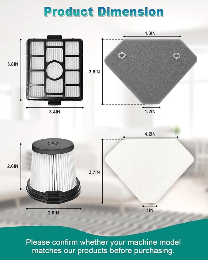 BU3523 BU3521 BU3120 HEPA Filter Replacement Compatible - Image 3