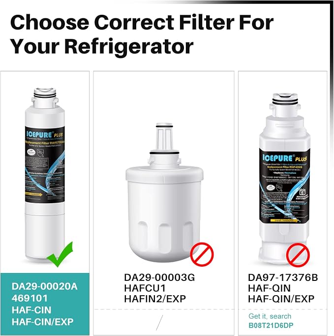 ICEPURE PLUS NSF/ANSI 53&42 DA29-00020B Refrigerator Water Filter, Replacement - Image 2