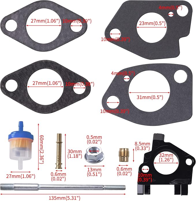 Air Filter Adapter Jet Kit for Predator 301cc 420cc 11hp 13hp 15hp GX340 GX390 - Image 5