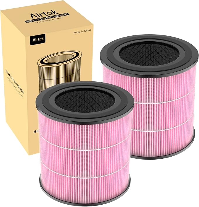 Air Purifier AP0601 Pollen/Pet Allergens Replacement Filters, 5-IN-1 by AIRTOK