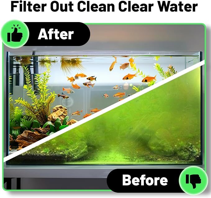 hygger 3/4'' Thick Aquarium Filter Floss 12"x 68" Poly Fiber Fish Tank Filter - Image 5