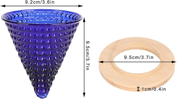 AUNMAS Coffee Dripper Pour Over Filter, Thick Glass Durable Simple Use Even - Image 2