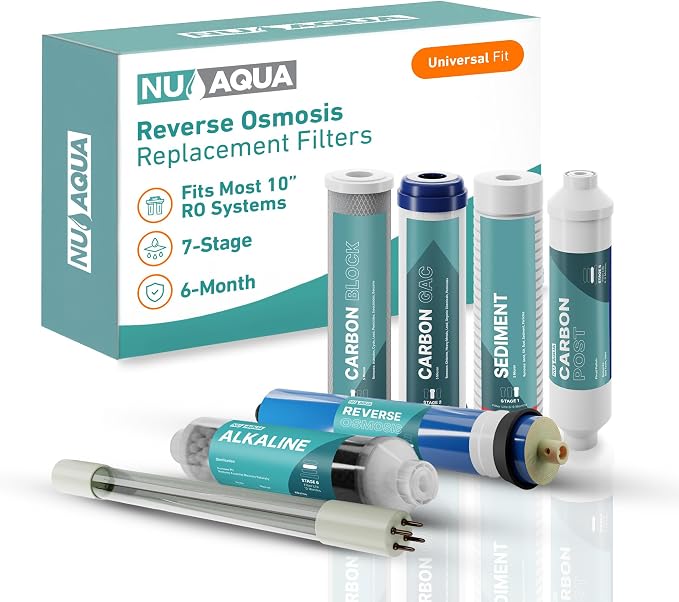 NU Aqua Reverse Osmosis Water Filter System Replacement Set by NUAqua