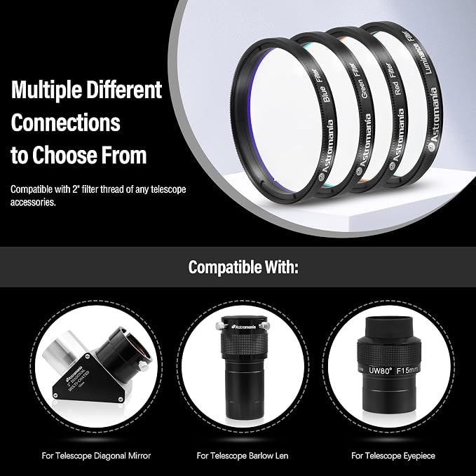 Astromania Deluxe Telescope LRGB 2 Inch Filter Set - Image 6