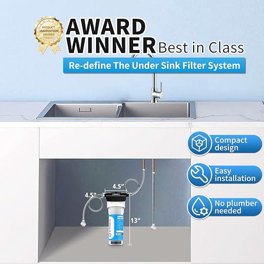 Water Filter for Sink Faucet, NSF/ANSI 42&53 Improve Taste, EZ Change Life - Image 3