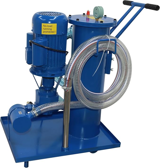 220V Filtering Machine Portable Hydraulic Oil Filter Cart Single Cylinder by Unknown