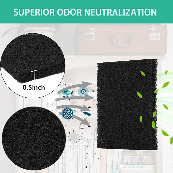 Lubise 8 Pcs 0.5in Charcoal Filters Compatible - Image 3