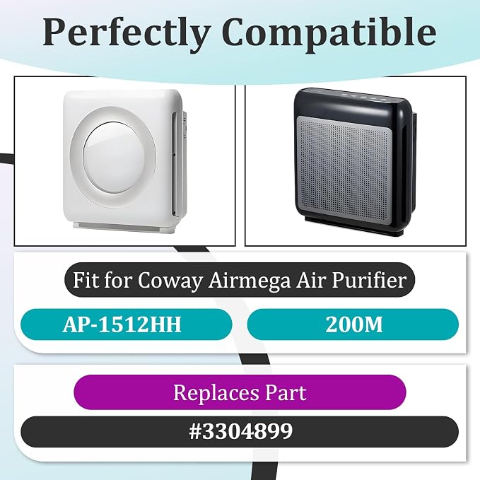 8 Pcs Activated Carbon Pre-Filters Compatible - Image 4