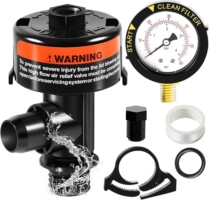 sixcow 98209800 High Flow Manual Relief Valve, Air Relief Manual Valve Assembly by Sixcow