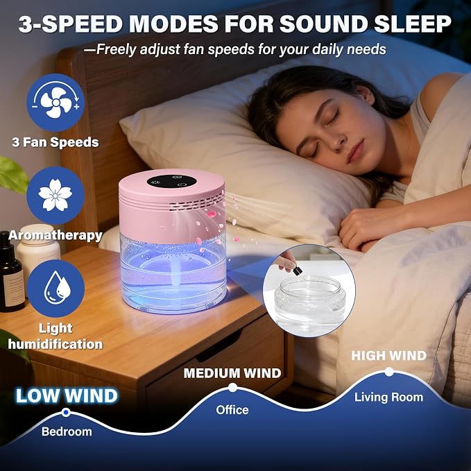 Water Air Purifiers for Home, Air Washer Purifier & Essential Oil Diffuser for - Image 5