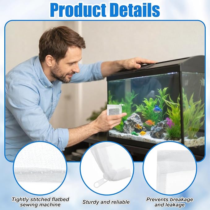 15 Pcs Aquarium Filter Media Bags, Fine Mesh Filter Bags - Image 2