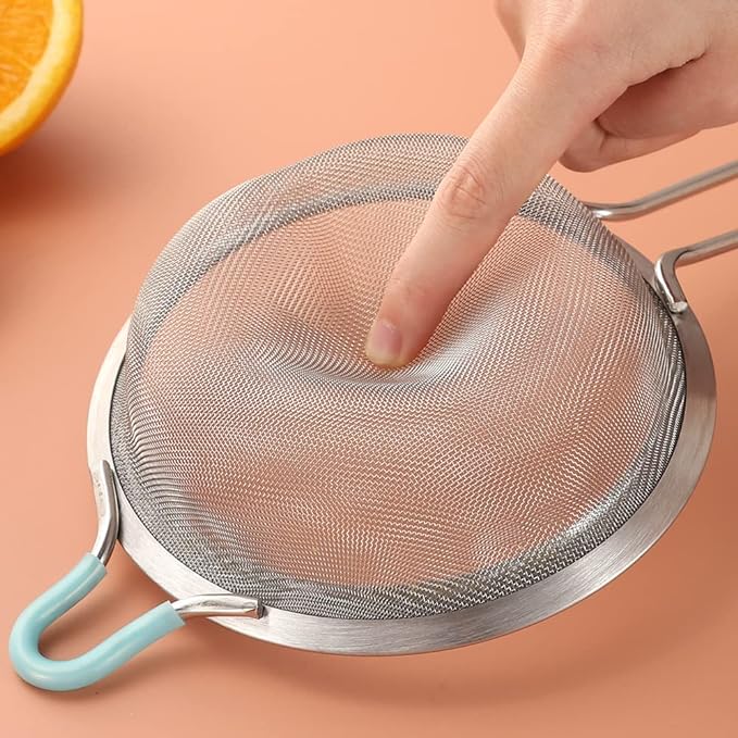 304 Stainless Steel 5.51 inch Fine Mesh Strainers - Image 4