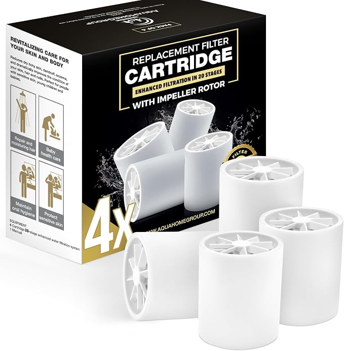 AquaHomeGroup 20-Stage Premium Shower Filter Replacement Cartridge by Aquahomegroup