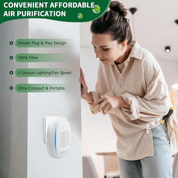Air Ionizers HEPA Filter/Plug In Air Purifier - Image 5