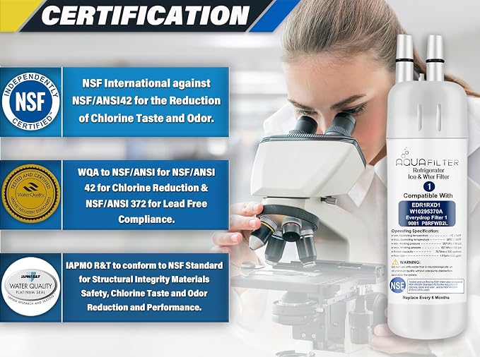 FILTER1 W10295370 A Refrigerator Water Filter Replacement Compatible - Image 7