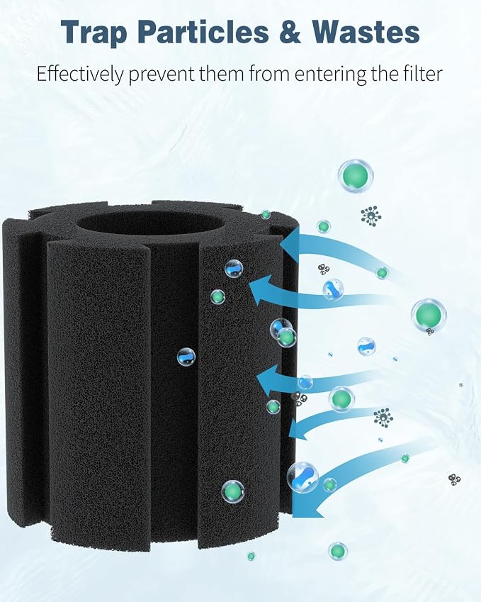 Pawfly 6 Pack Replacement Filter Sponges Aquarium Nano Bio Sponge Filter - Image 3
