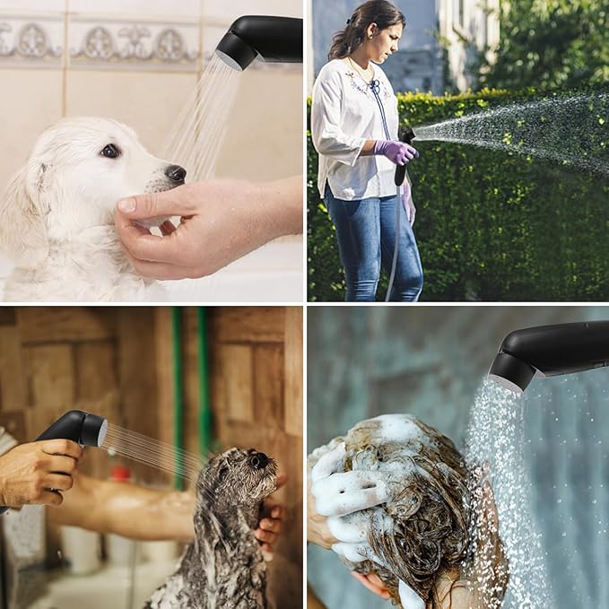 Portable Outdoor Shower, Handheld Electric Shower+8L Water Bag, IPX6 Waterproof, USB Charging, Compact and Lightweight, Suitable for Outdoor Camping, Beach Shower, Hiking, pet Bathroom