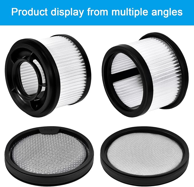 2 Pre-Filter 1 Cartridge Filter Replacement Vacuum Cleaner Filter Compatible - Image 4