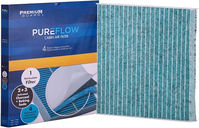 PUREFLOW PC9938X Cabin Air Filter | Fits 2014-2024 Mitsubishi Mirage 1.2L; by PremiumGuard
