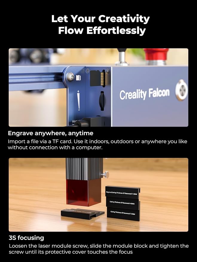 Creality 72000mW Output Power Laser Engraver, Falcon Pro 10W - Image 4