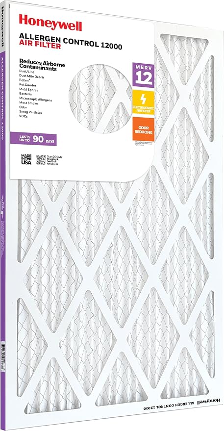 Honeywell 20x30x1 MERV 12 Electrostatic Pleated HVAC AC Furnace Air Filter | - Image 6