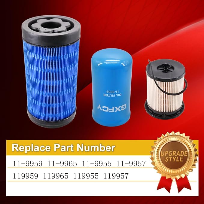 11-9955 Air Filter 11-9959 Oil Filter 11-9965 Fuel Filter Compatible - Image 2