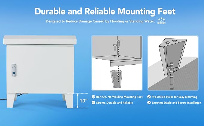 HQUA Weatherproof Outdoor Cabinet, Housing - Image 3